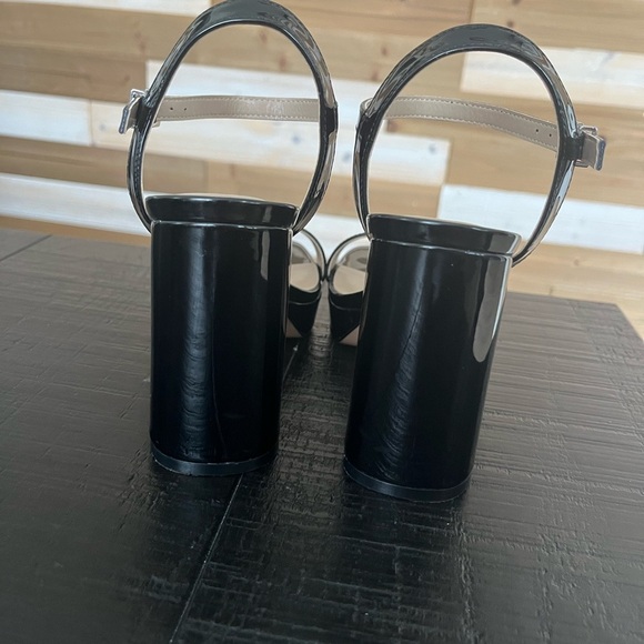 MIX NO. 6 SUNDRA PLATFORM SANDAL BLACK PATENT SIZE 6 - Picture 5 of 7